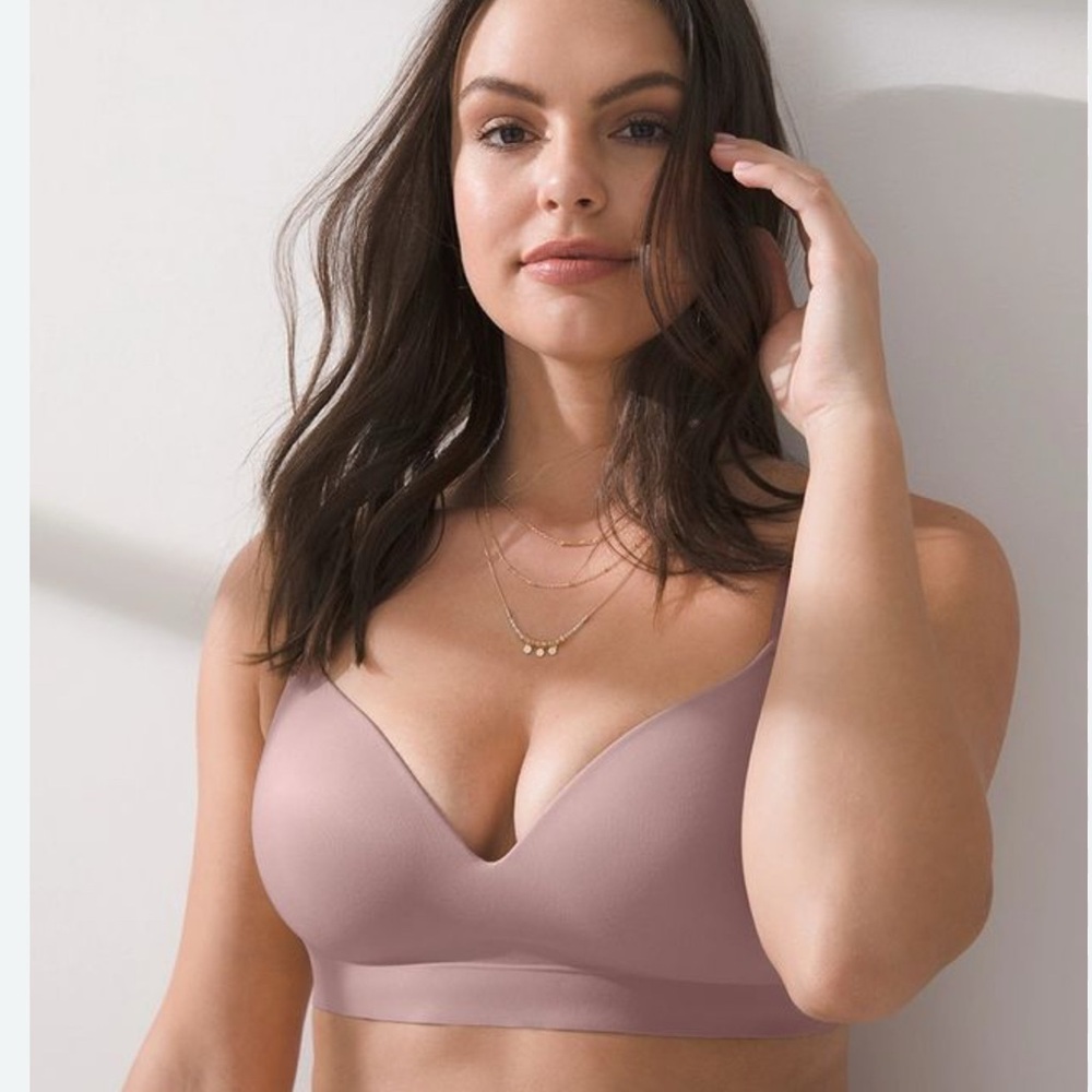 Soma Enbliss Luxe Wireless French Mauve Lace Racerback Bra